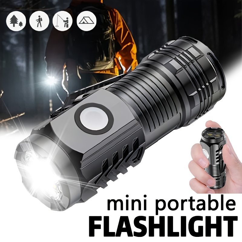 Outdoor Lighting Black - Kalem Klipsli Mini 3LED El Feneri,