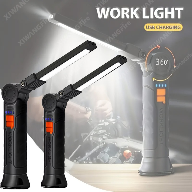 Outdoor Lighting Waterproof - Şarj Edilebilir LED El Feneri Çalışma