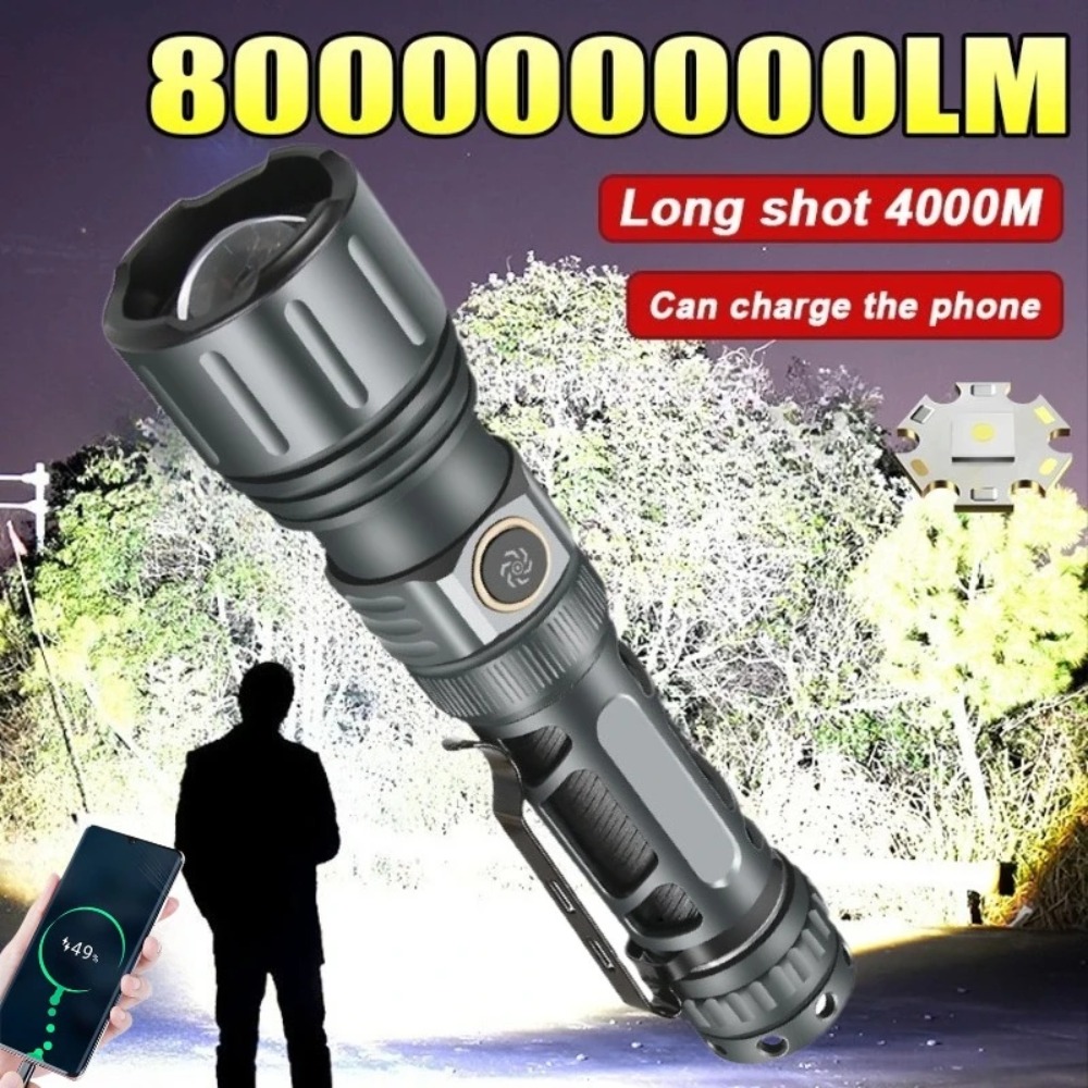 Outdoor Lighting Waterproof - Süper Parlak El Feneri Taşınabilir Şarj