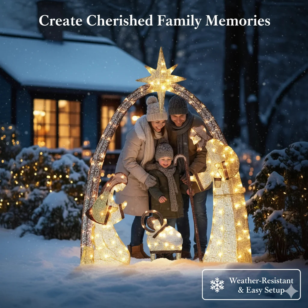 5.5FT Noel Doğuş Sahnesi Dış M - Outdoor Lighting Effects incelemesi ve fiyatı