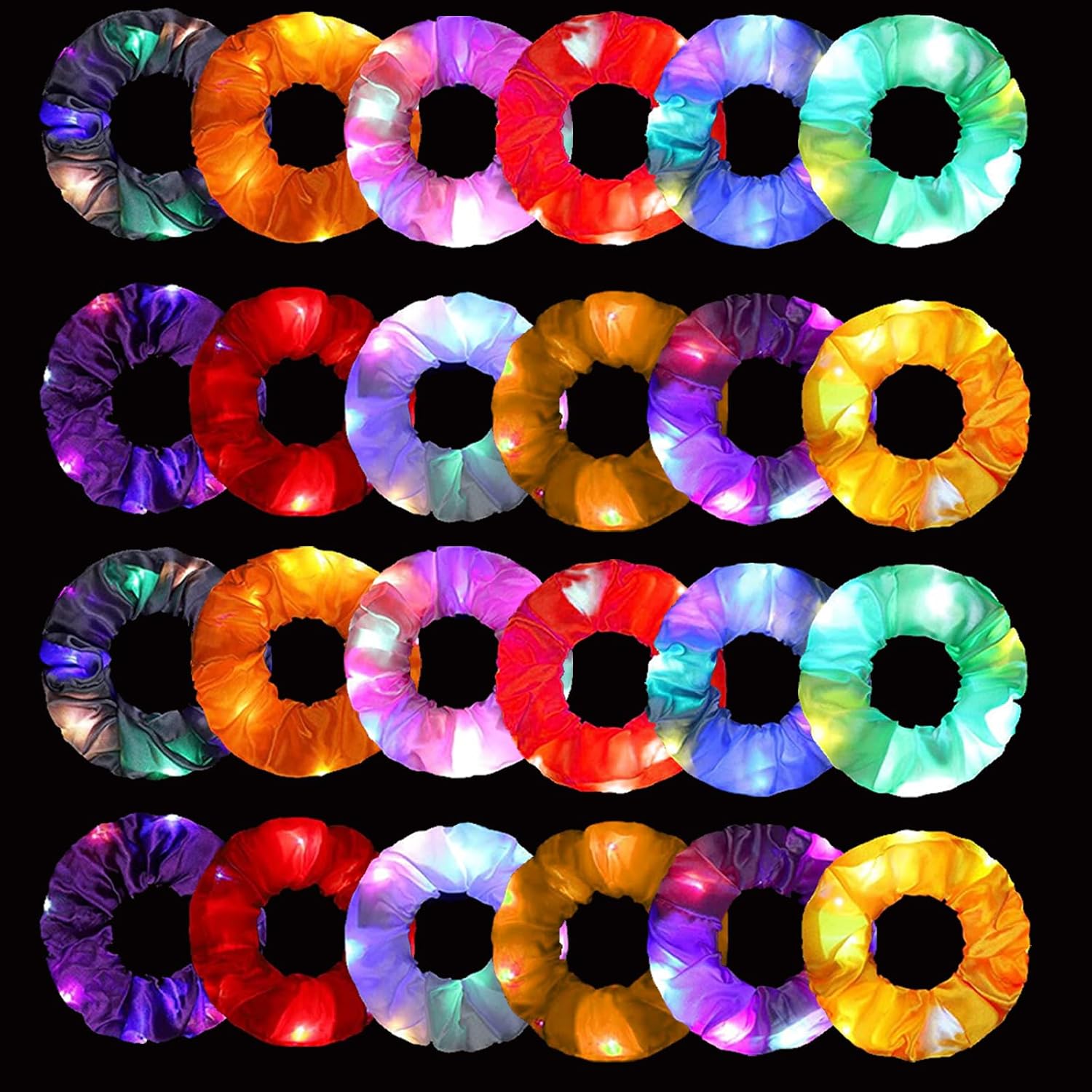 6 adet LED Scrunchies Saç Bant - Outdoor Lighting Effects incelemesi ve fiyatı