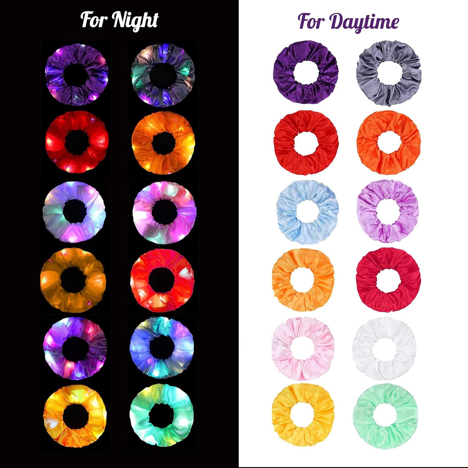 6 adet LED Scrunchies Saç Bant - Outdoor Lighting Effects incelemesi ve fiyatı